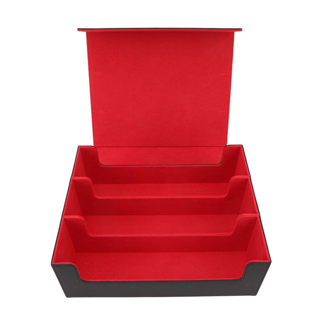 Kartenspiel-Box,Kartenspiel-Etui,Magnetverschluss Kartenspiel-Etui,Teiler Kartenspiel-Box,Kartenspiel-Aufbewahrungsbox,Kartenspiel-Halter-Etui