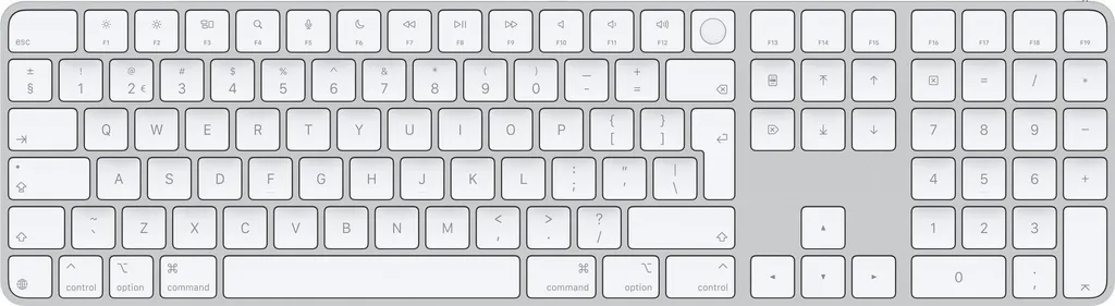 Clavier Apple Magic Keyboard QWERTY pour Mac avec Touch ID et Num Pad