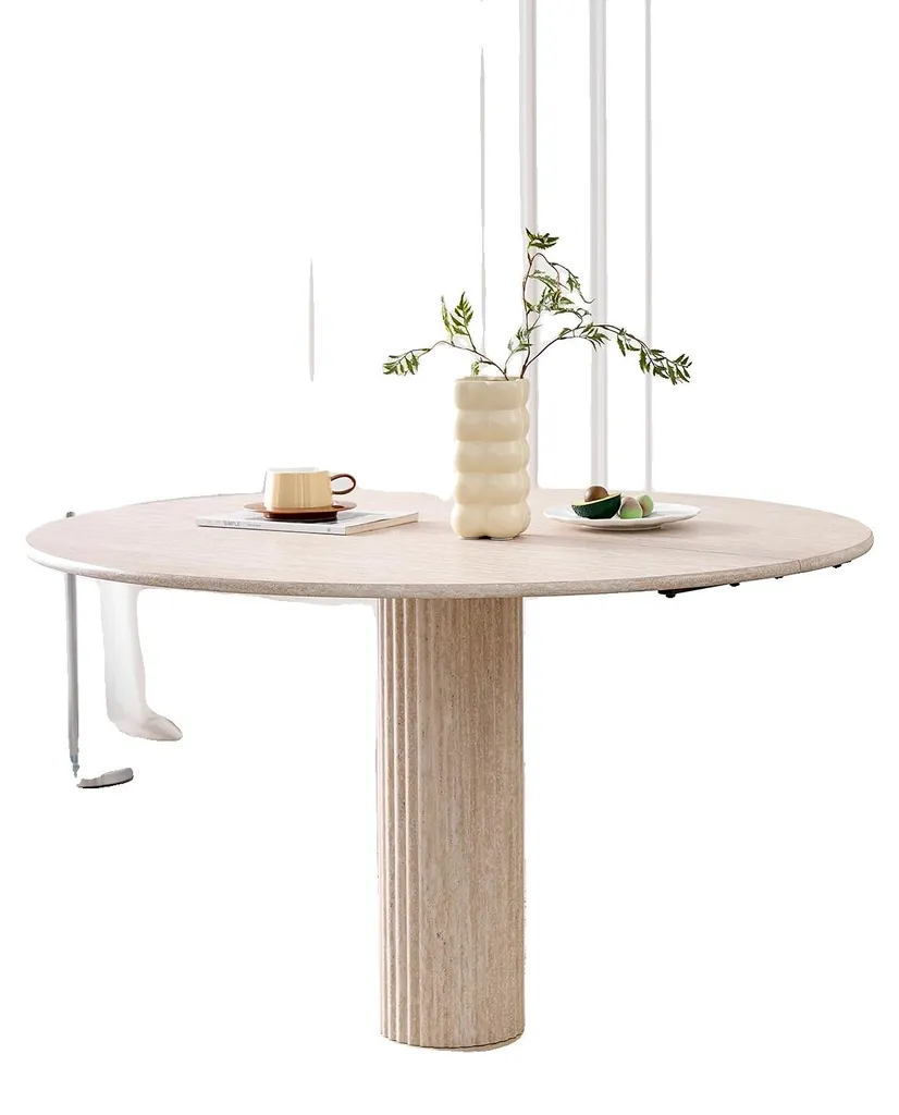 Table à manger bois jaune 4-6 personnes : stabilité et design moderne