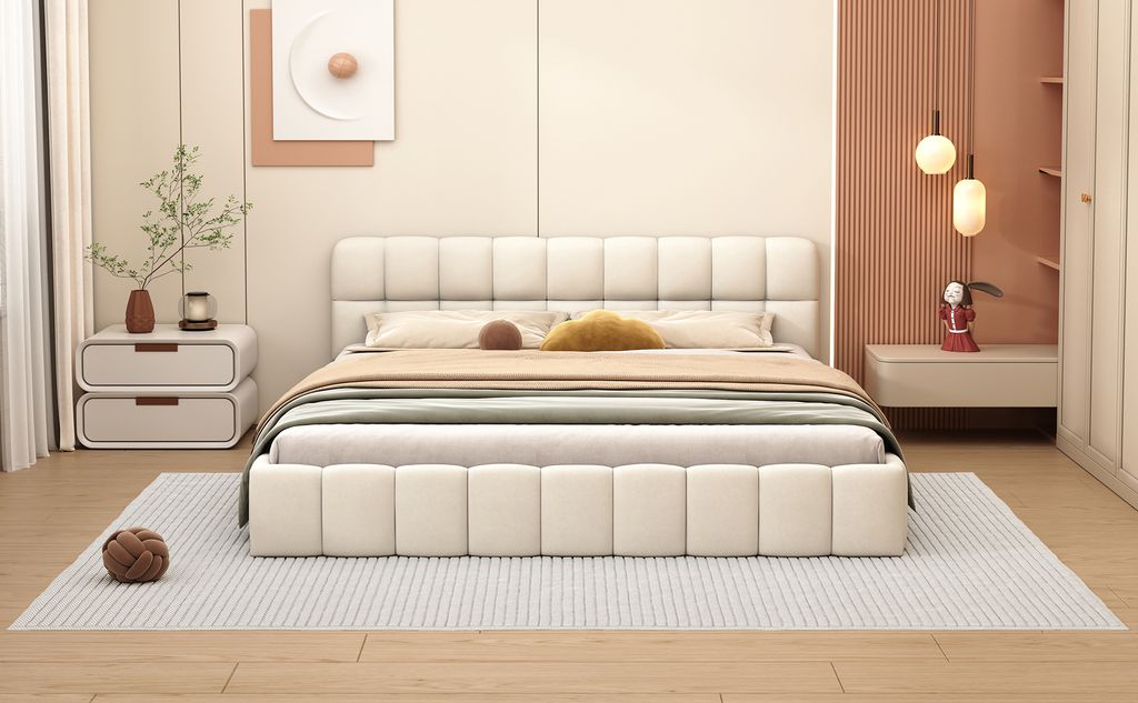 CDGlobal Polsterbett 140 x 200 cm, Jugendbett, Doppelbett Produktbild 12