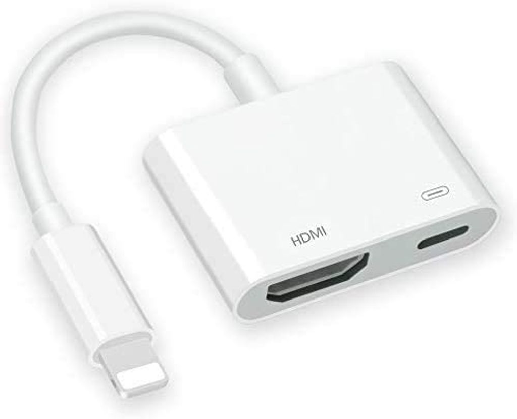 1080p HD Telefon zu AV TV Monitor HDMI Kabel Adapter für iPad Apple iPhone Weiß 