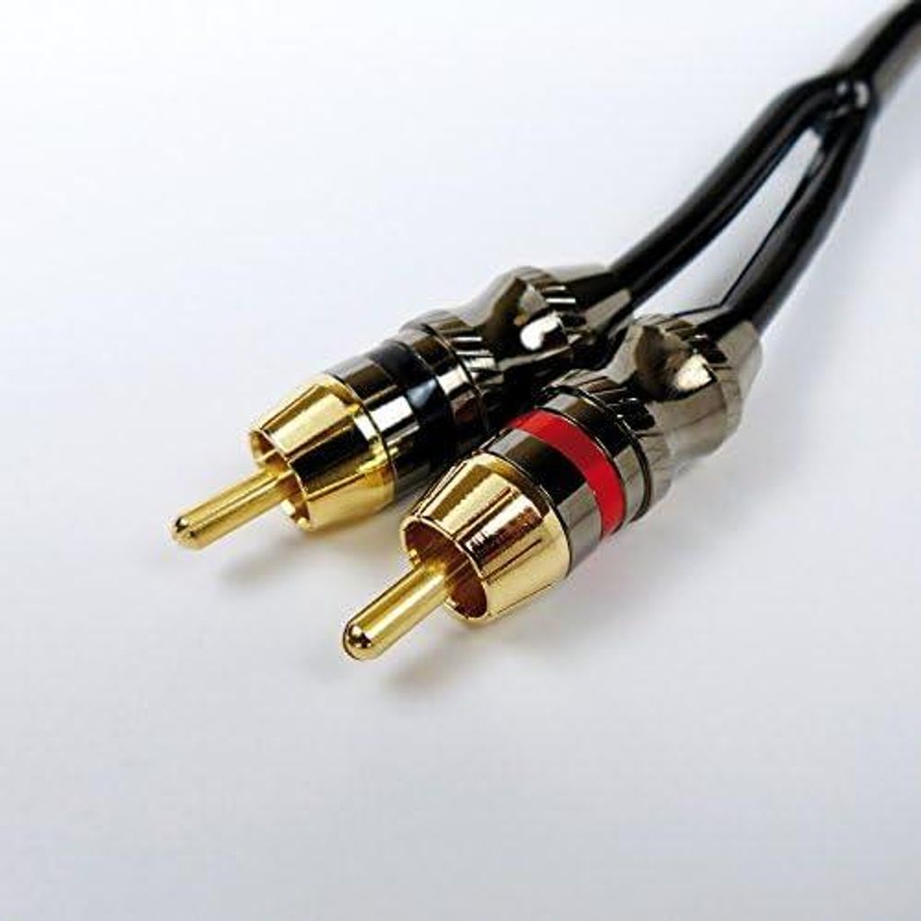 Perfect Sound Stereo-Cinchkabel, vergoldete Kontakte, geeignet für Audio-Geräte mit Cinch-Anschlüssen wie Verstärker, CD-Player, AV-Receiver, F...