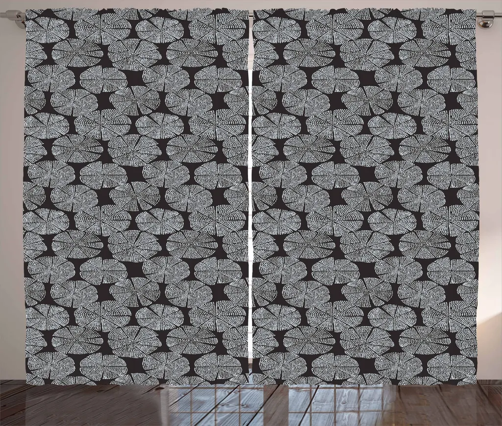 ABAKUHAUS Tenda Geometrica 280x175 cm - Grigio Antracite Rustico