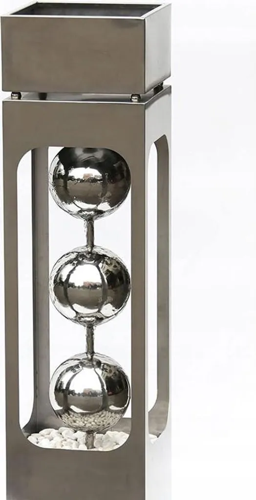 Colonne de plantes avec cascade d'eau et éclairage LED pour terrasse