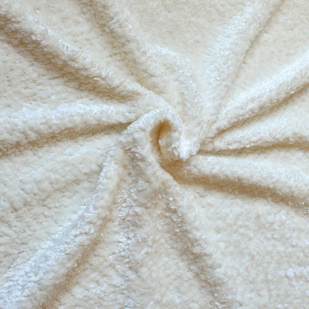 Chenille-Stoff natur