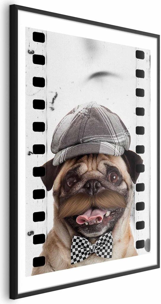 Posterpapier Poster - Pug in a Hat 29.7x42 cm Für Kinder g-A-0160-ao-a