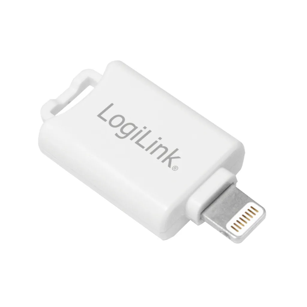 Lettore di iCard da Lightning a microSD LogiLink bianco (confezione blister da 1)