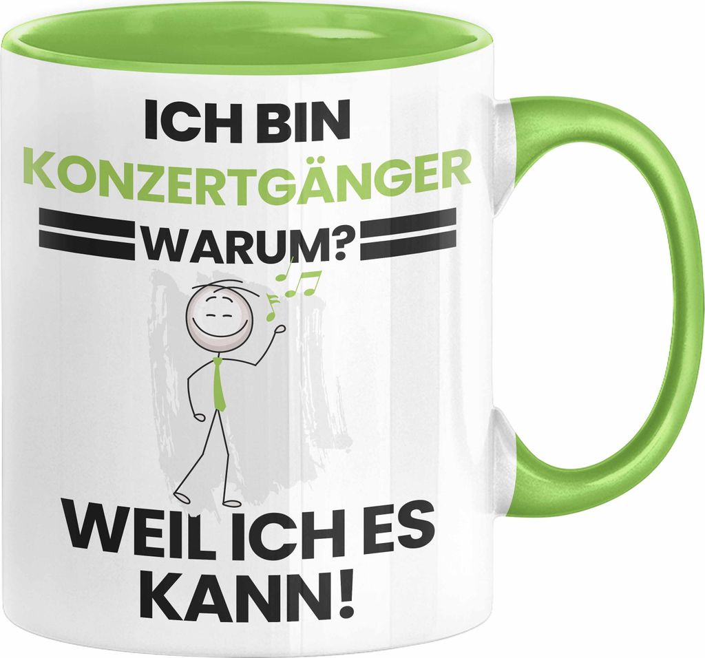 Konzertgänger Geschenk Tasse Lustiger Spruch Ich Bin Produktbild 