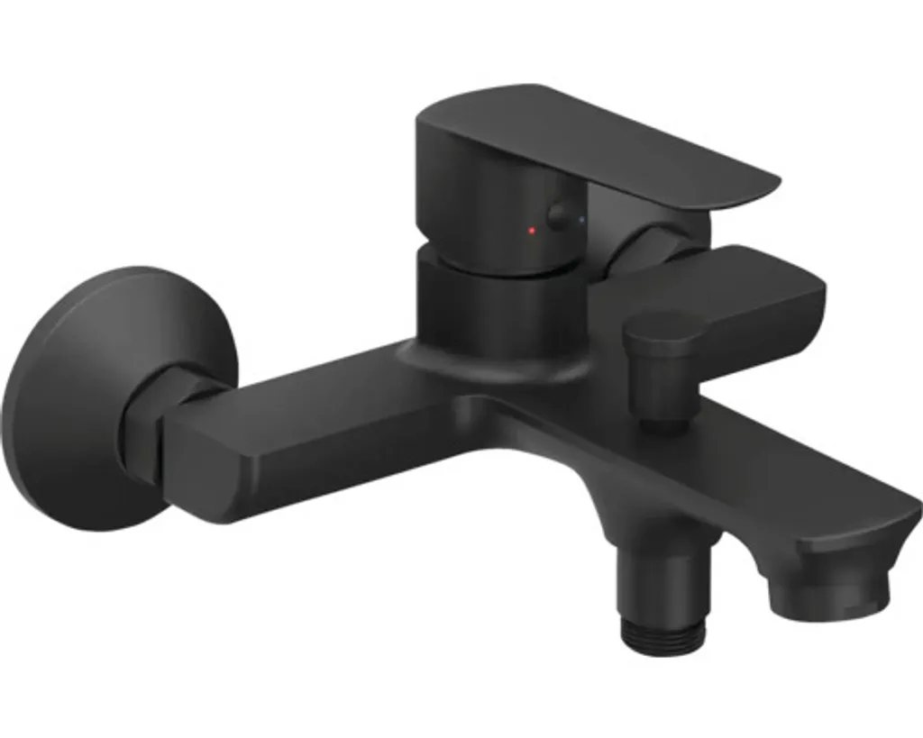 Mitigeur de baignoire noir RAVAK Life X070479 avec cartouche céramique