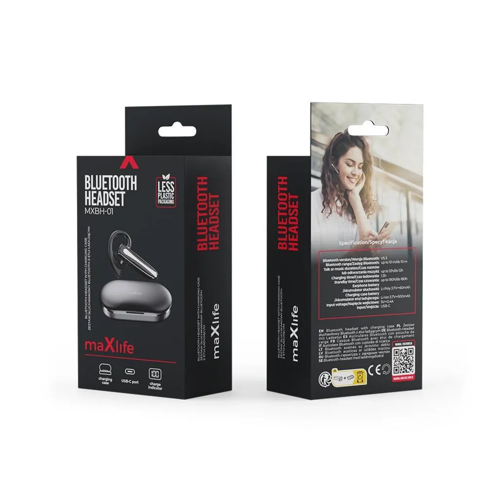 Plus de câbles emmêlés avec l'oreillette Bluetooth Forever MBH-360 noir