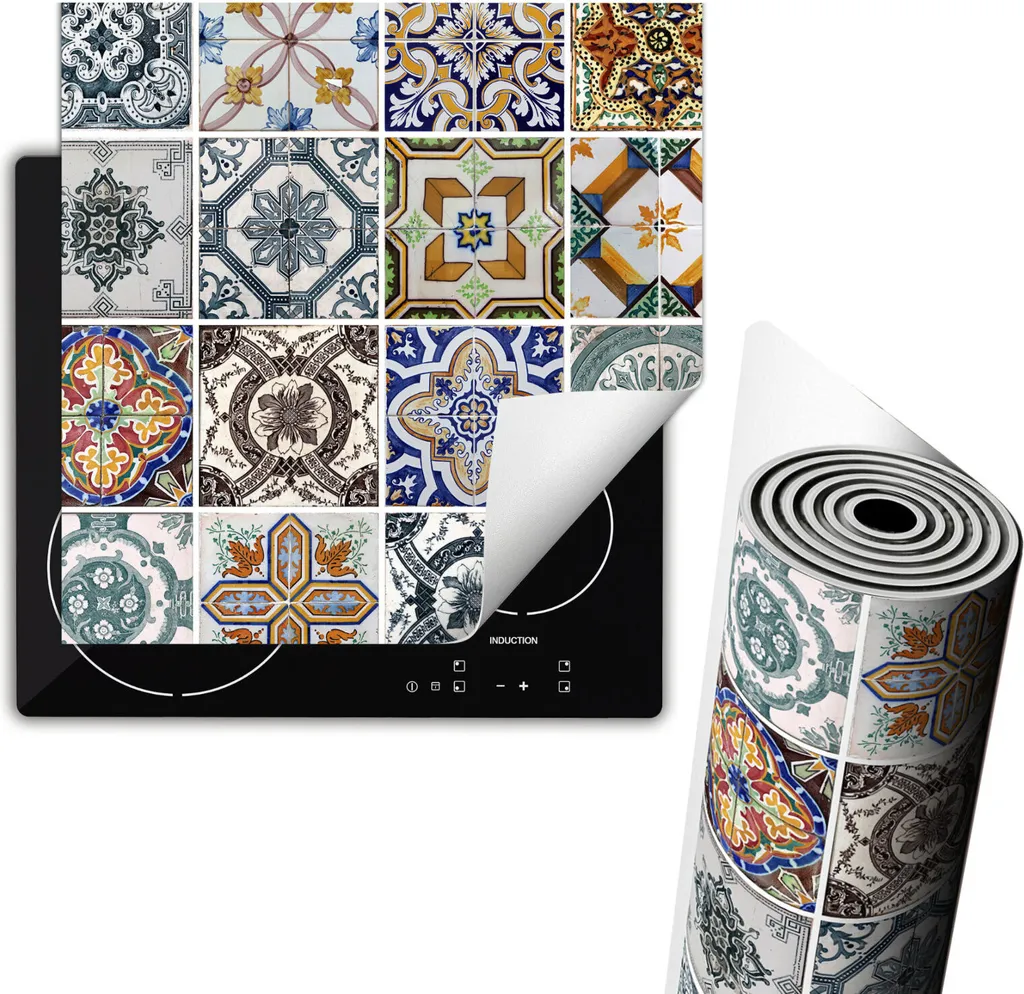 Protezione Piano Cottura Ceramica 60x52 - Tappetino Roll-up Mosaico