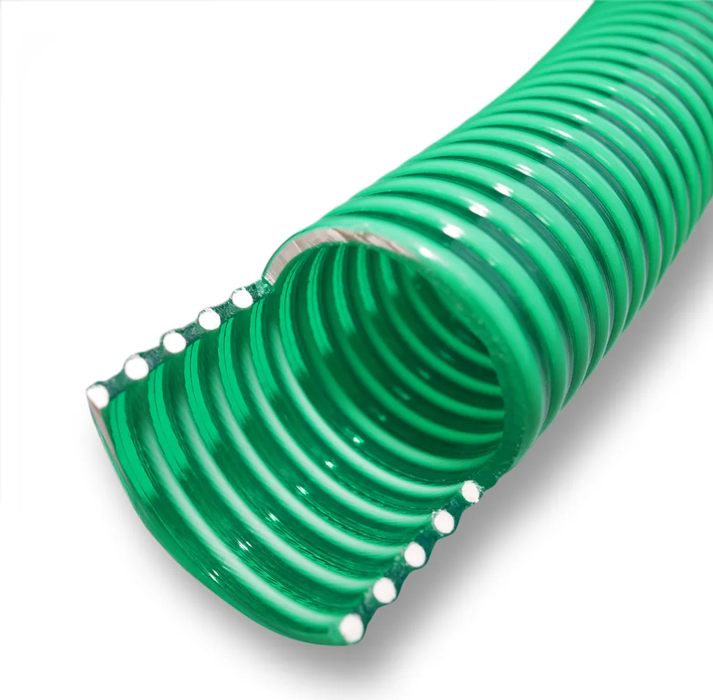 Wiltec Tuyau d'aspiration vert 25m Ø 50mm avec spirale de renforcement - 2