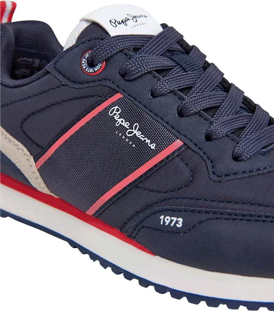 Pepe Jeans Dublin Clue Baskets Bleu Taille 40 pour Garçon en Toile - 6