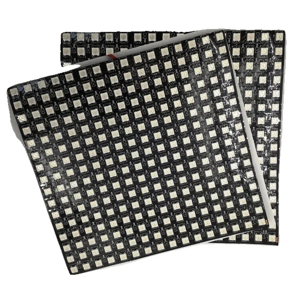 Panneau matriciel à LED flexible 16x16 pilotable RVB - Lot de 2 unités