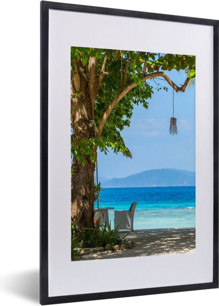 MuchoWow® Gerahmtes Poster Tropisch - Strand - Meer 40x60 Produktbild 