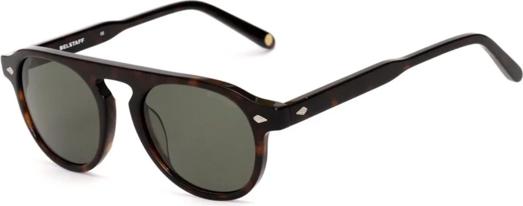 Lunettes de soleil de créateur Belstaff Larsson Tortoise pour Homme