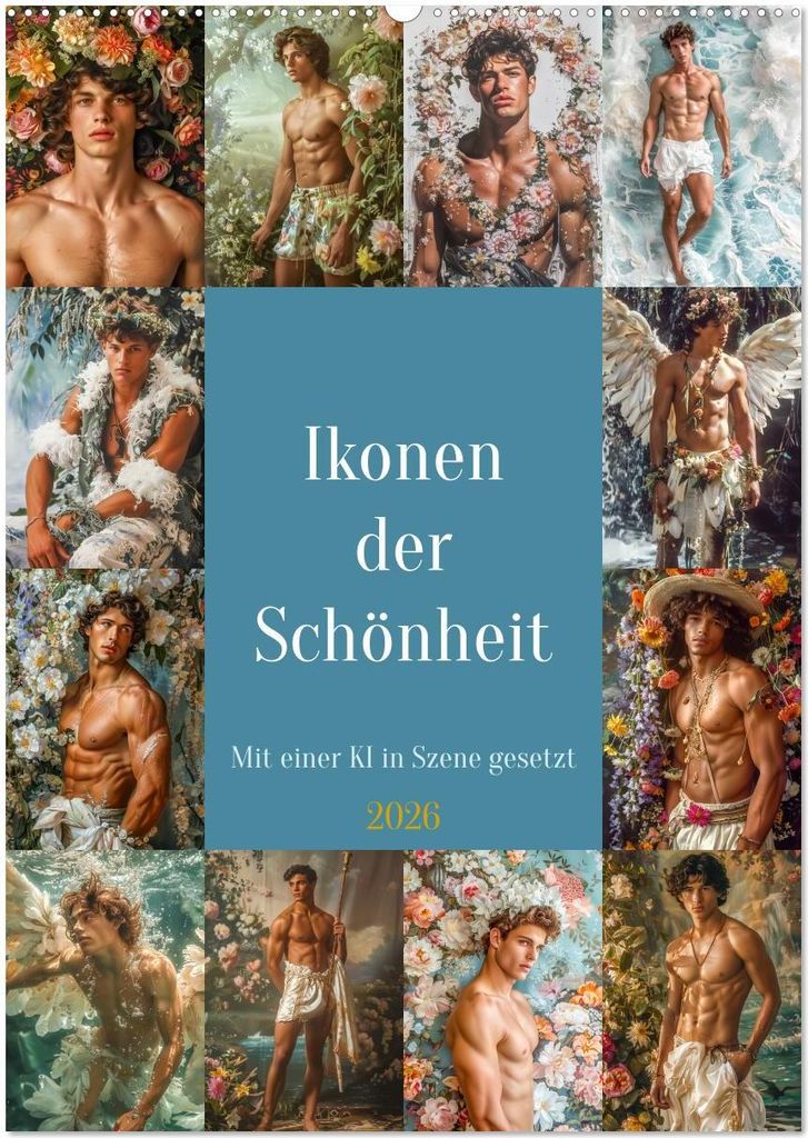 Ikonen der Schönheit (Wandkalender 2026 DIN A2 hoch), CALVENDO Monatskalender