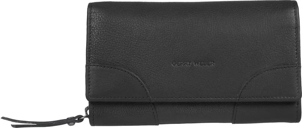 Grand Portefeuille Femme en Cuir Noir GERRY WEBER Tarragona Compact