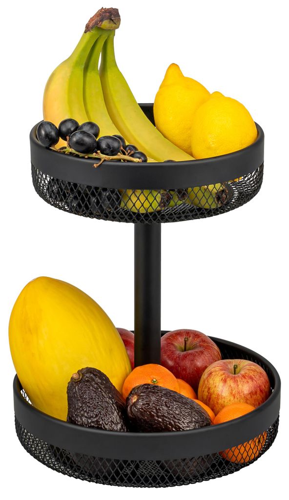 eluno Vassoio rotondo a due piani per frutta / Cestino per Immagine del prodotto 