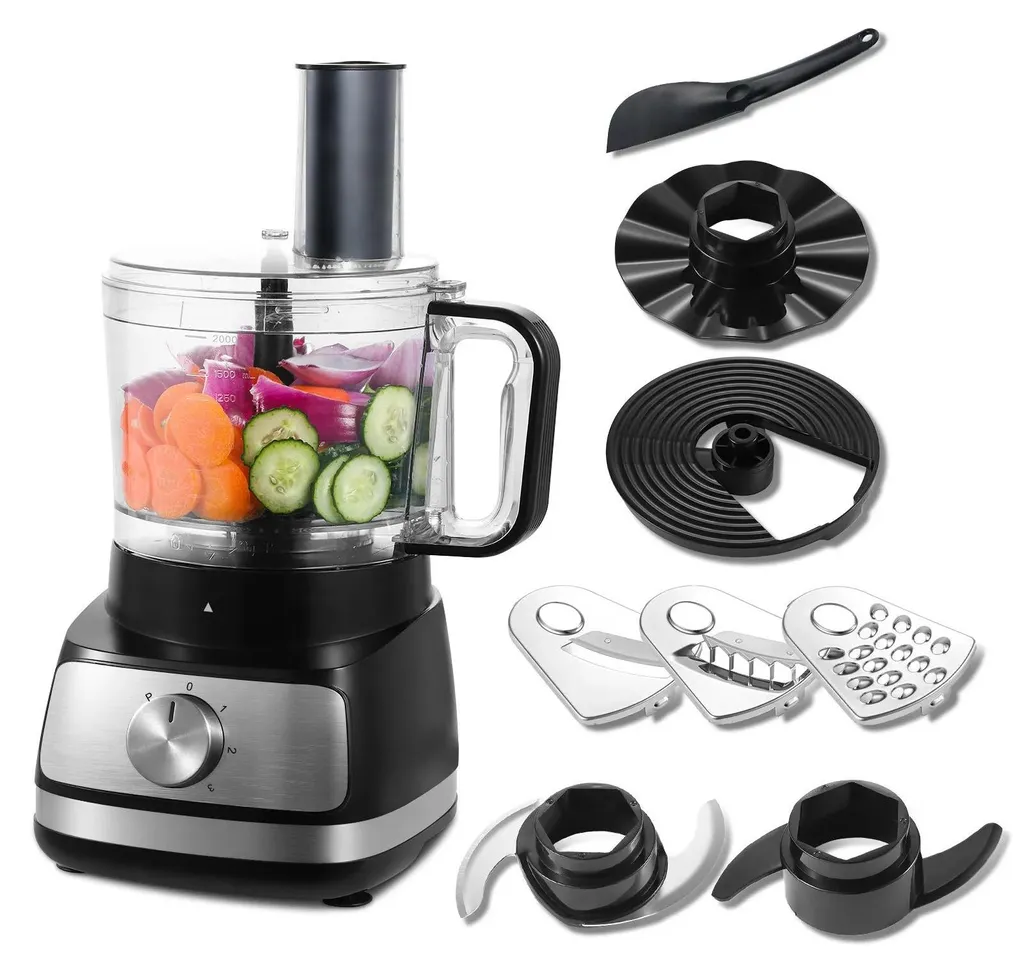 Robot Ménager Food Processor EUFP421SL 800W - Bol 2L Inox - Découpe - 2