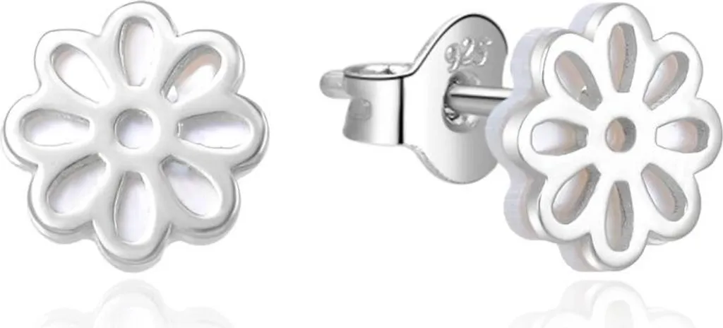 Boucles d'oreilles perles en argent pour femme - Bijou Floral Chic