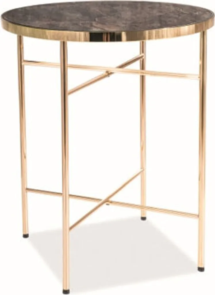 Tavolino Salotto Ibiza C IBIZACMAZL Marmo Bianco Oro | Arredo Casa