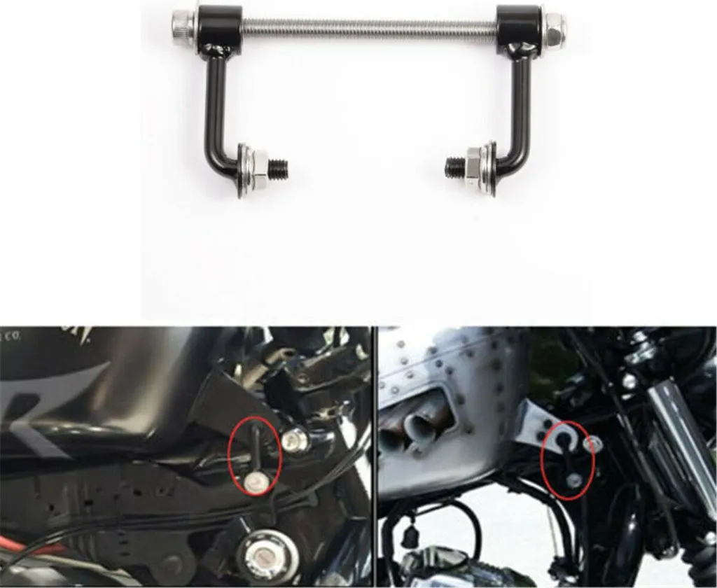 2" Motorcycle Gas Reservoir Lift Kit per Sportster XL 883 1200 Iron 48 95-17 nero