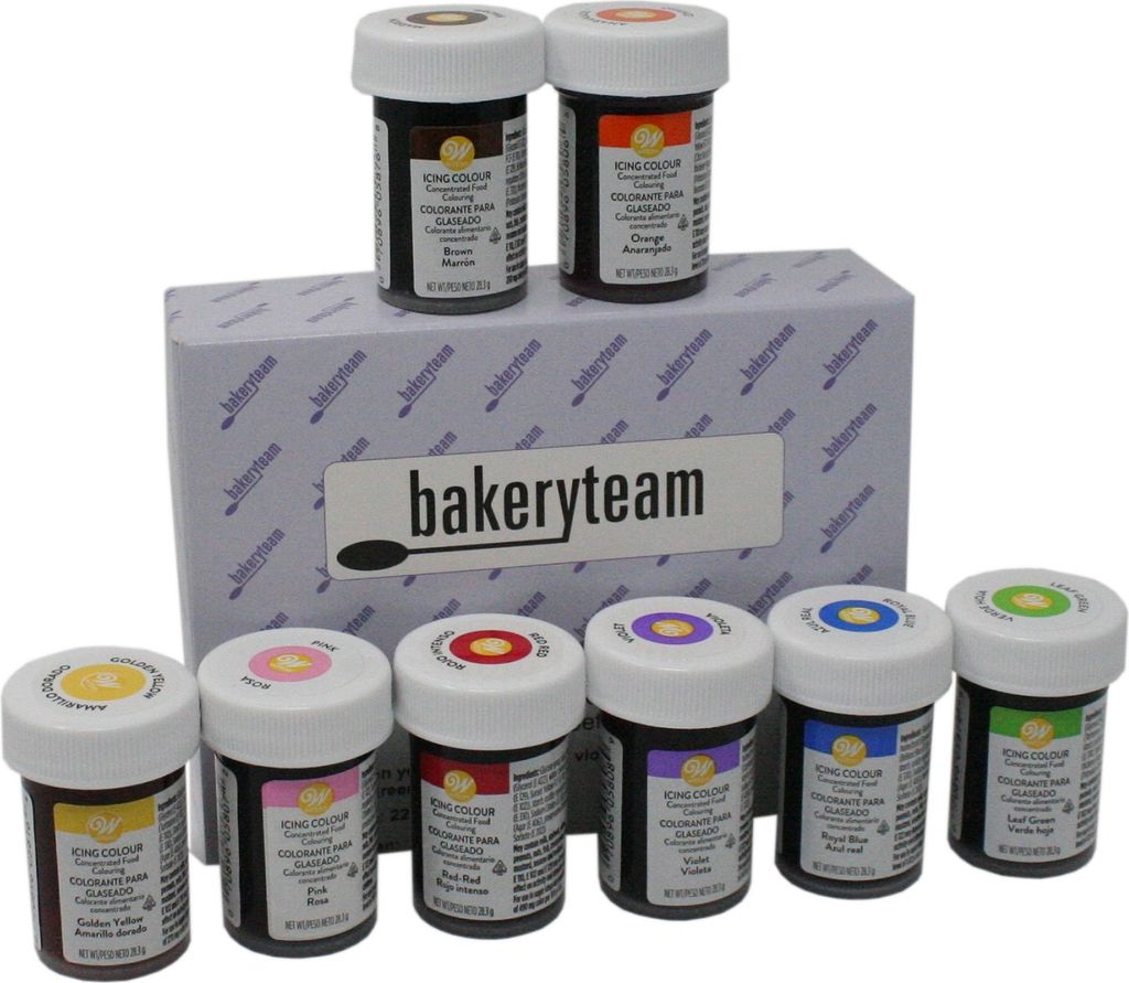 bakeryteam Selection Wilton Glasurfarben Set 8 x 28 g Produktbild 