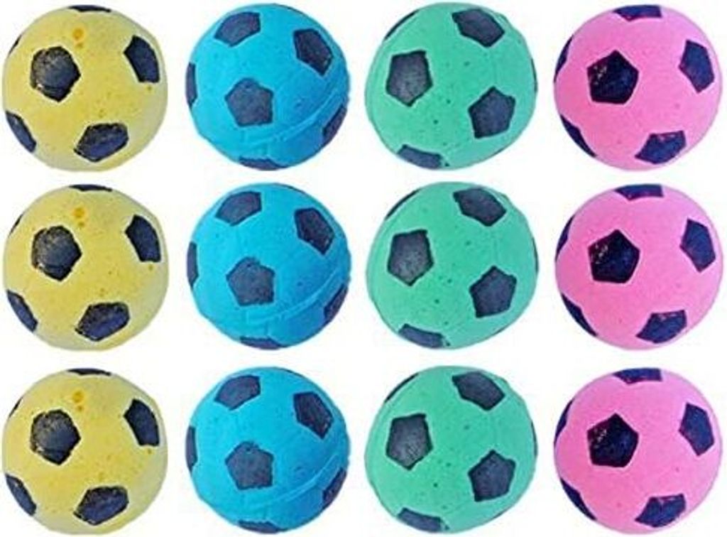 Fußball-Katzenspielzeug aus Schaumstoff, interaktives Produktbild 