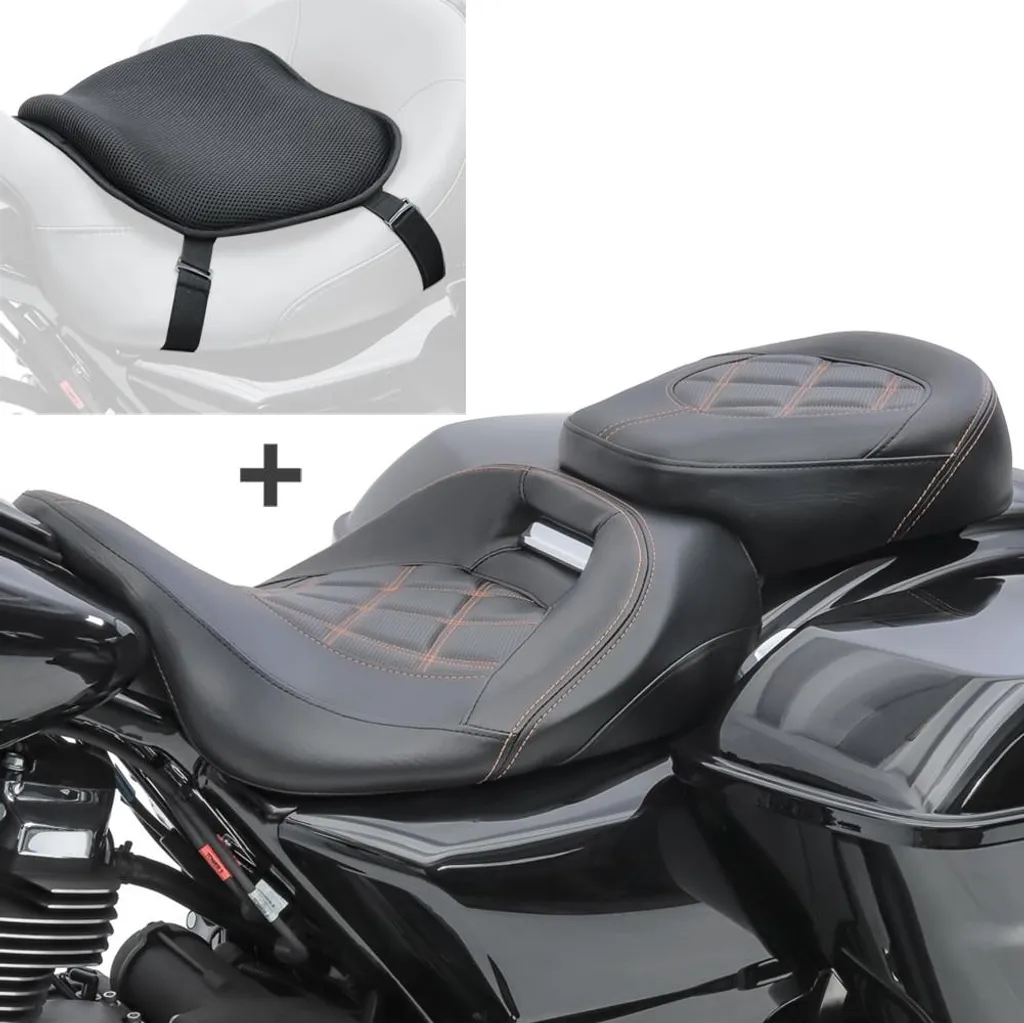 Selle RH3 Gel Harley Touring 09-25 : Fini le Mal de Dos en Moto avec SB12