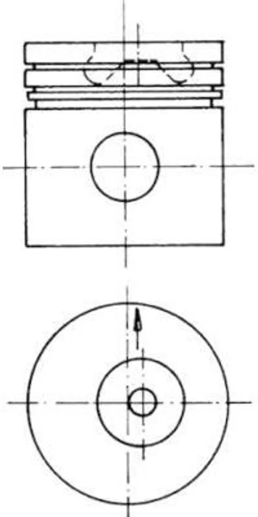 Piston robuste KOLBENSCHMIDT 90624600 haute résistance pour moteurs
