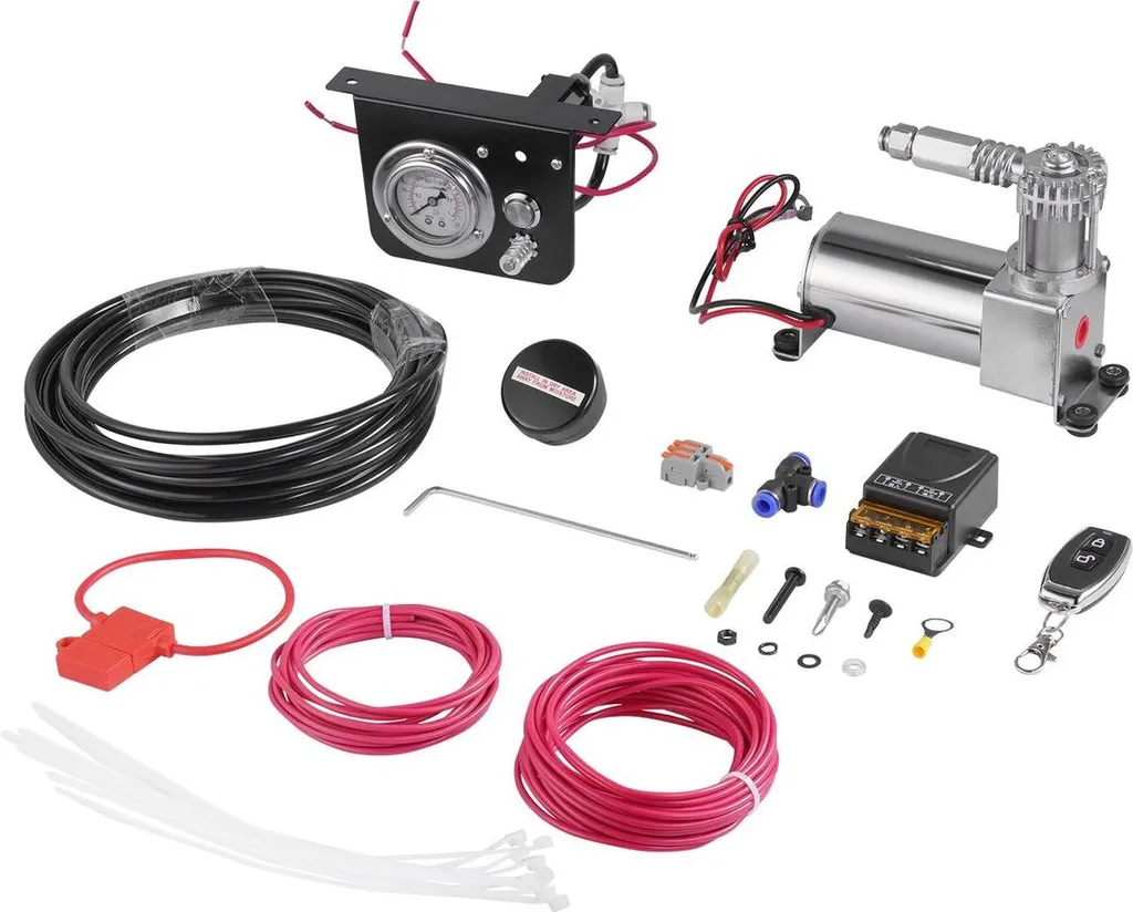 Kit de compresseur d'air embarqué 12V pour suspension de camion et van