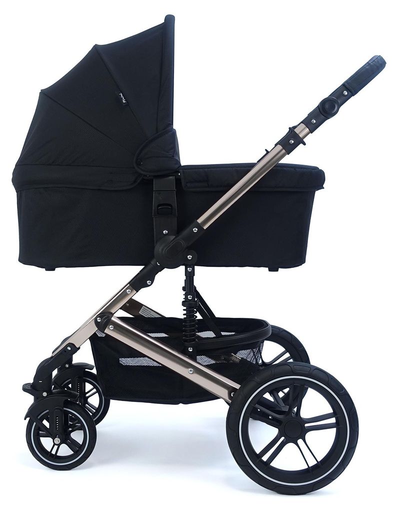 Pixini Kinderwagen Kalani 3in1 Set rose-chrom / schwarz Produktbild 