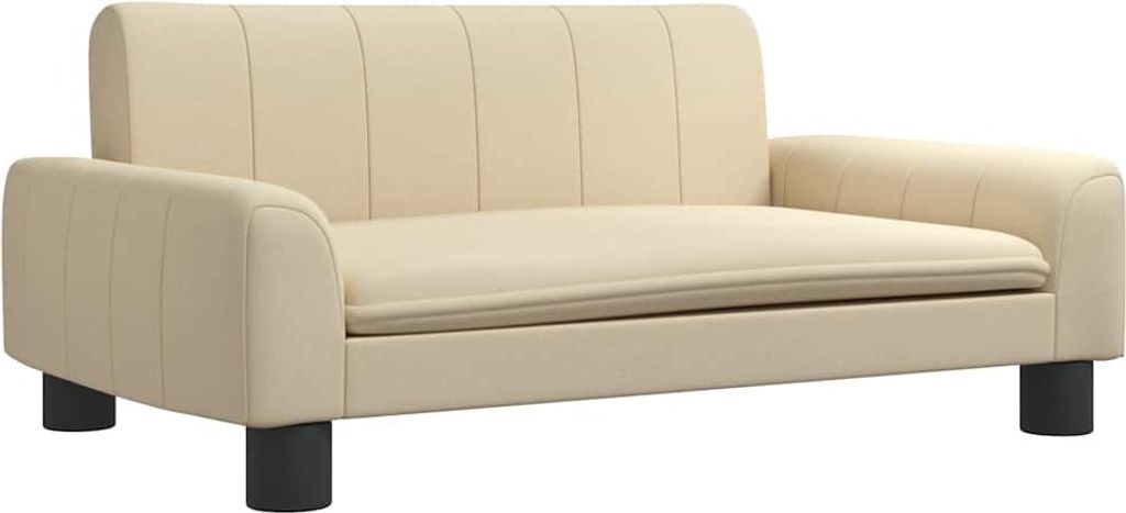 vidaXL Pelíšek pro psy Cream 70x45x30 cm Látka Obrázek produktu 