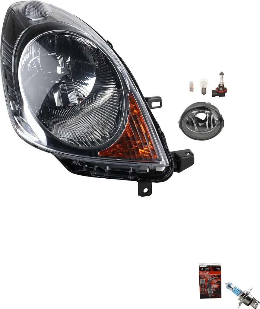 Illuminazione Laser per Nissan Note E11 - Fari Johns + Osram +150% - 1