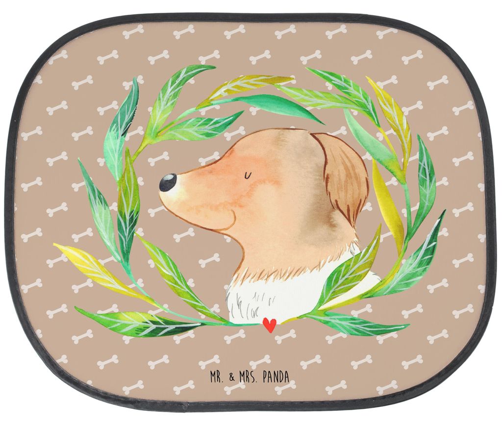 Mr. & Mrs. Panda Autoscheiben Sonnenschutz Hund Blumen - Hundeglück - Geschenk, Hundemama, für, Hunde, Hundekopf, Fürs Auto, Fenster, Sonnenblen...