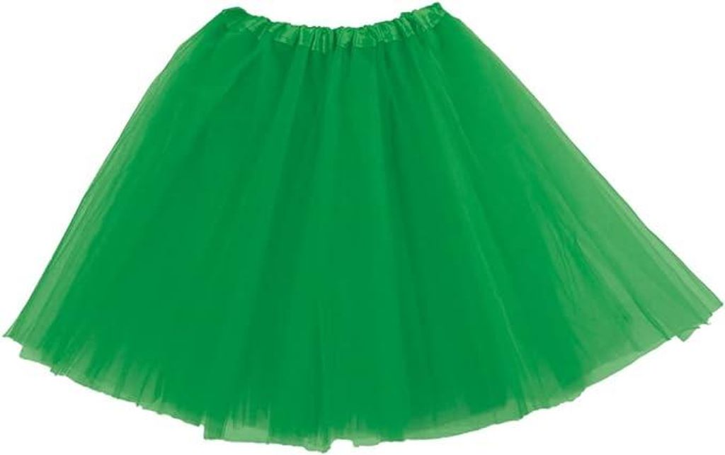 Tüllrock Damen Kostüm Tutu Petticoat Party Ballett Rockabilly Tanz Rock (grün)