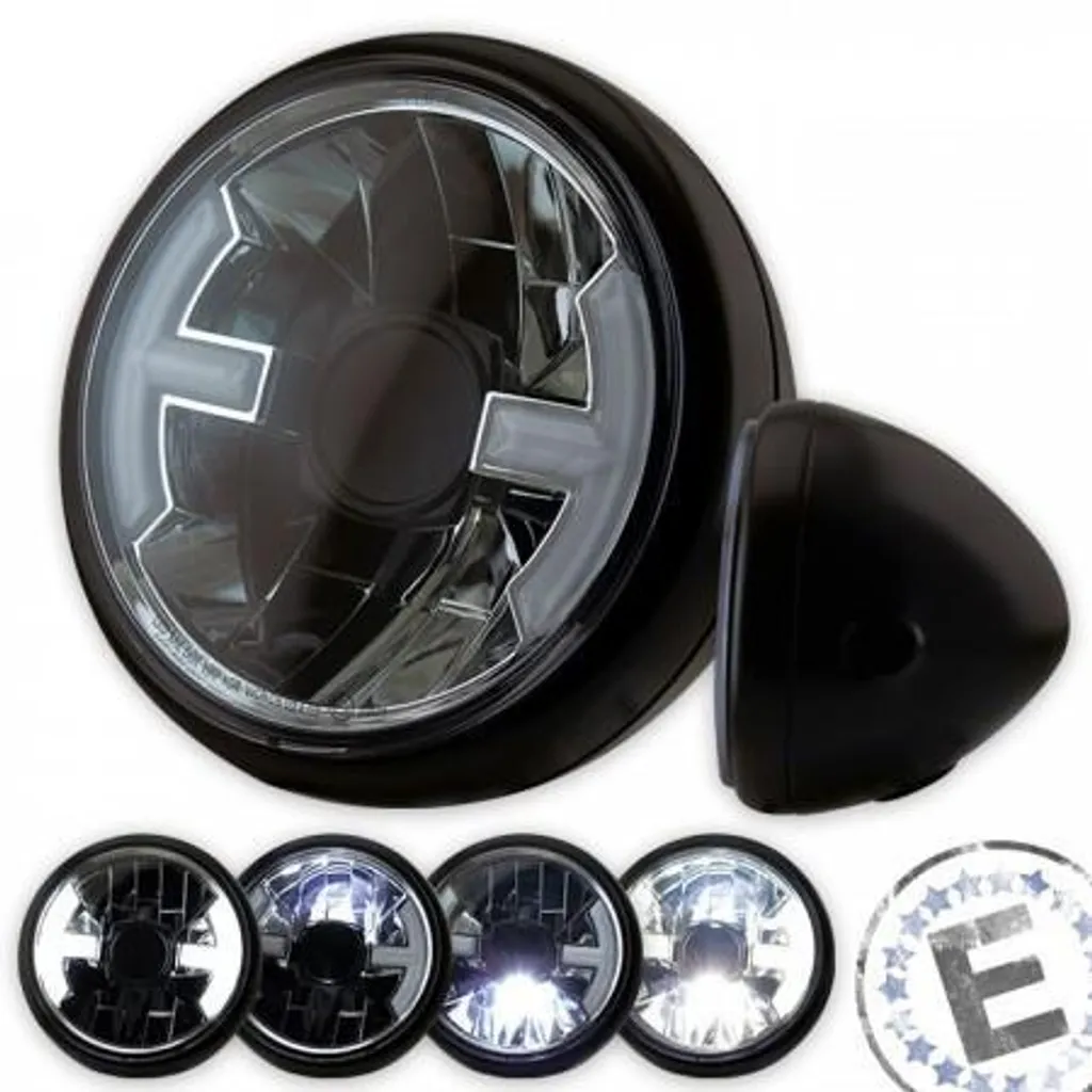Éclairage de Sécurité LED HAWK 7 Noir Mat pour Entrée et Garage 30W