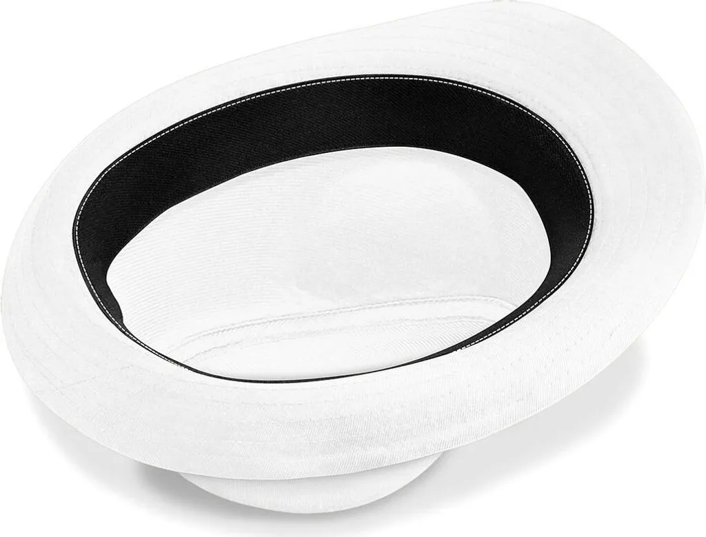 Cappello Fedora Street Style Bianco Nero S/M | Look Iconico Urbano - 4