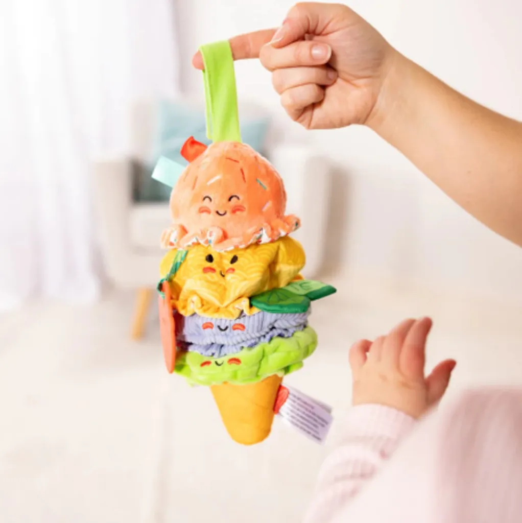 Peluche Melissa & Doug Bébé crème glacée lavable en velours hypo