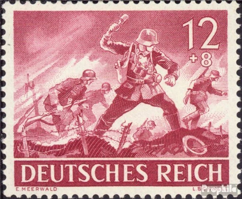 Briefmarken Deutsches Reich 1943 Mi 836 mit Falz Heldengedenktag