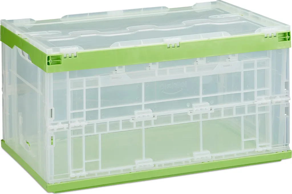 Bac de rangement plastique avec poignée pour transport et stockage