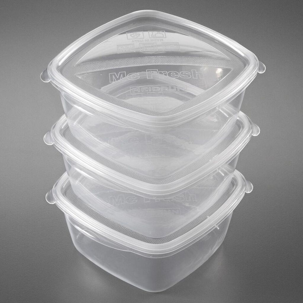 Heidrun 1807, Universal-Behälter-Set, 1,3 l, Transparent, Produktbild 