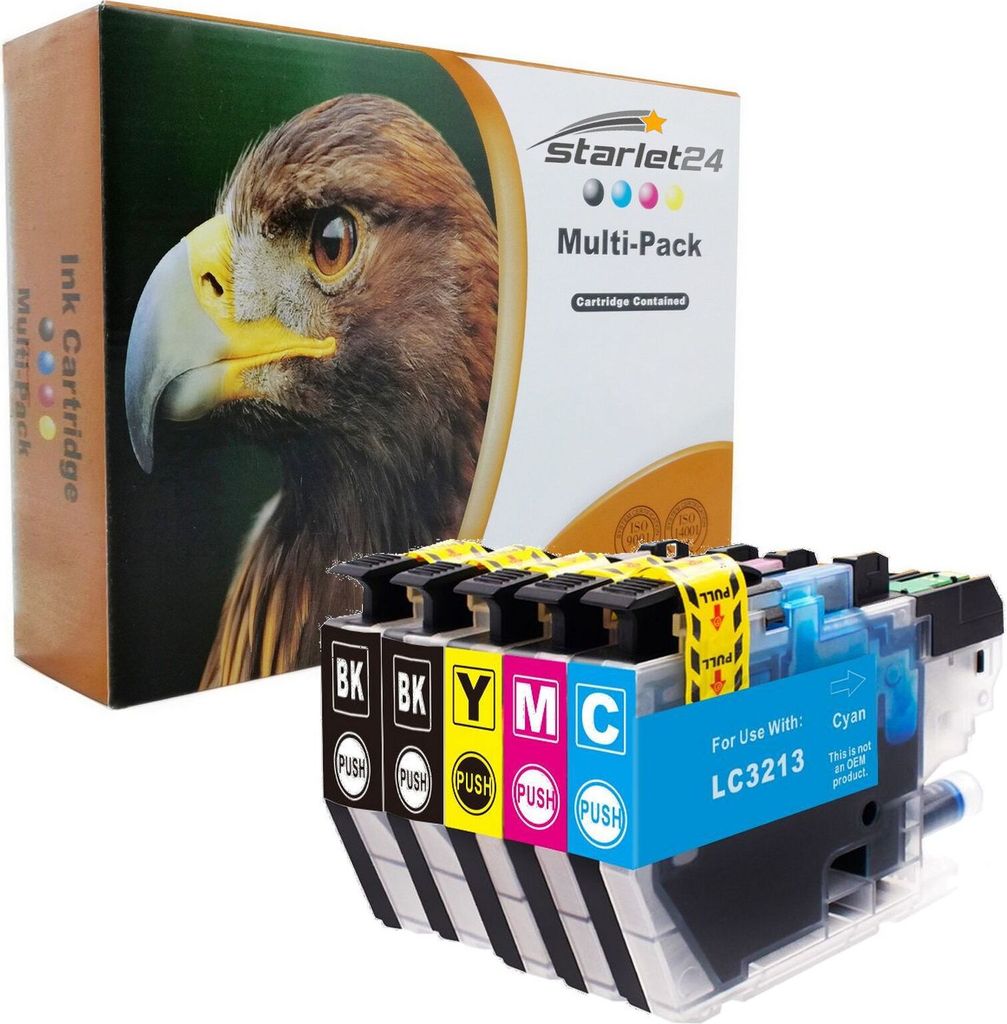 D&C Druckerpatronen kompatibel LC3213 für Brother LC 3213 LC-3213 Druckerpatronen für Brother DCP-J572DW MFC-J491DW MFC-J497DW MFC-J890DW MFC-J89...