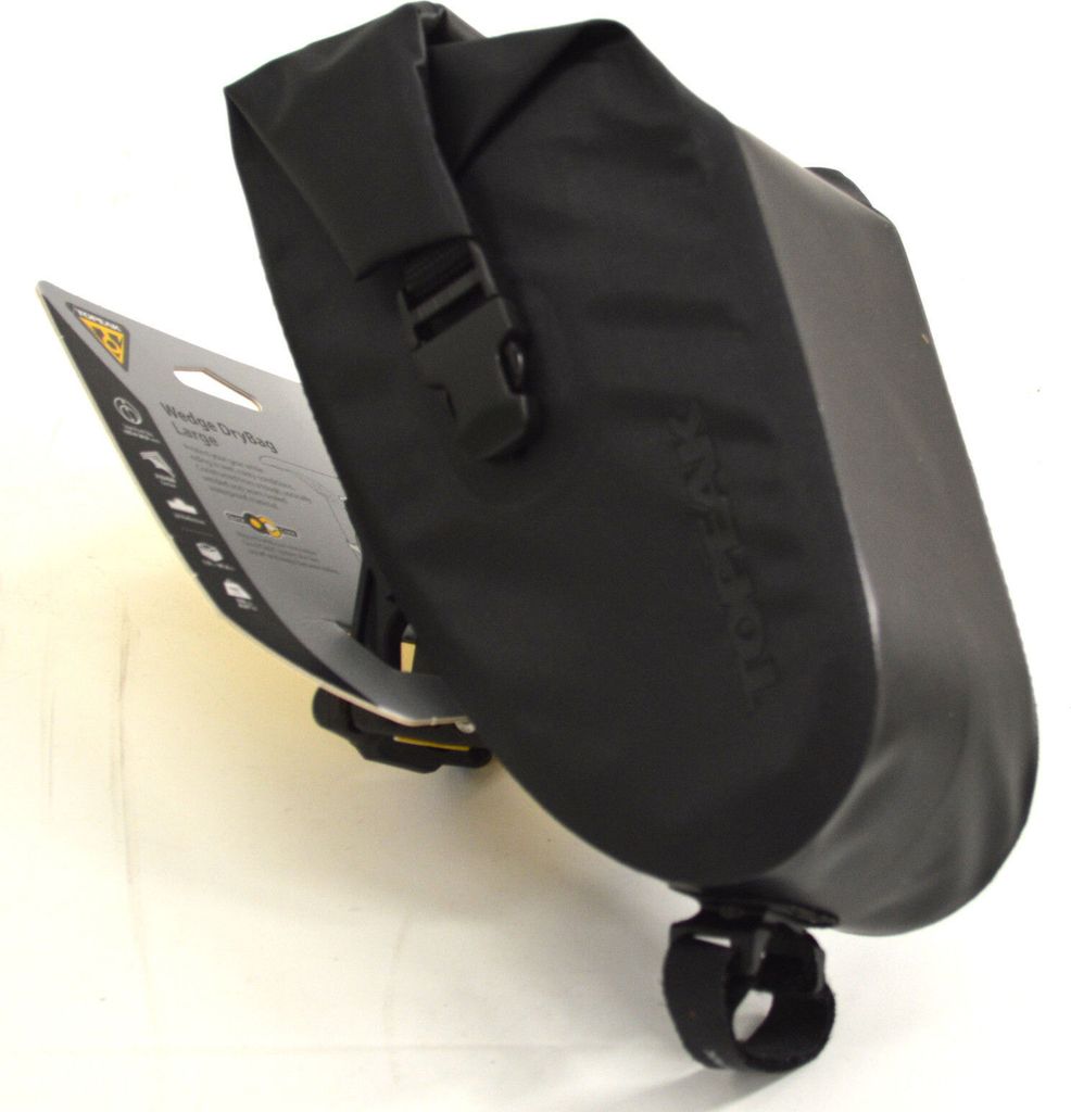 TOPEAK Satteltasche Wedge DryBag, Black, 18 x 11 x 9.5 cm, 1.5 Liter, TT9822B