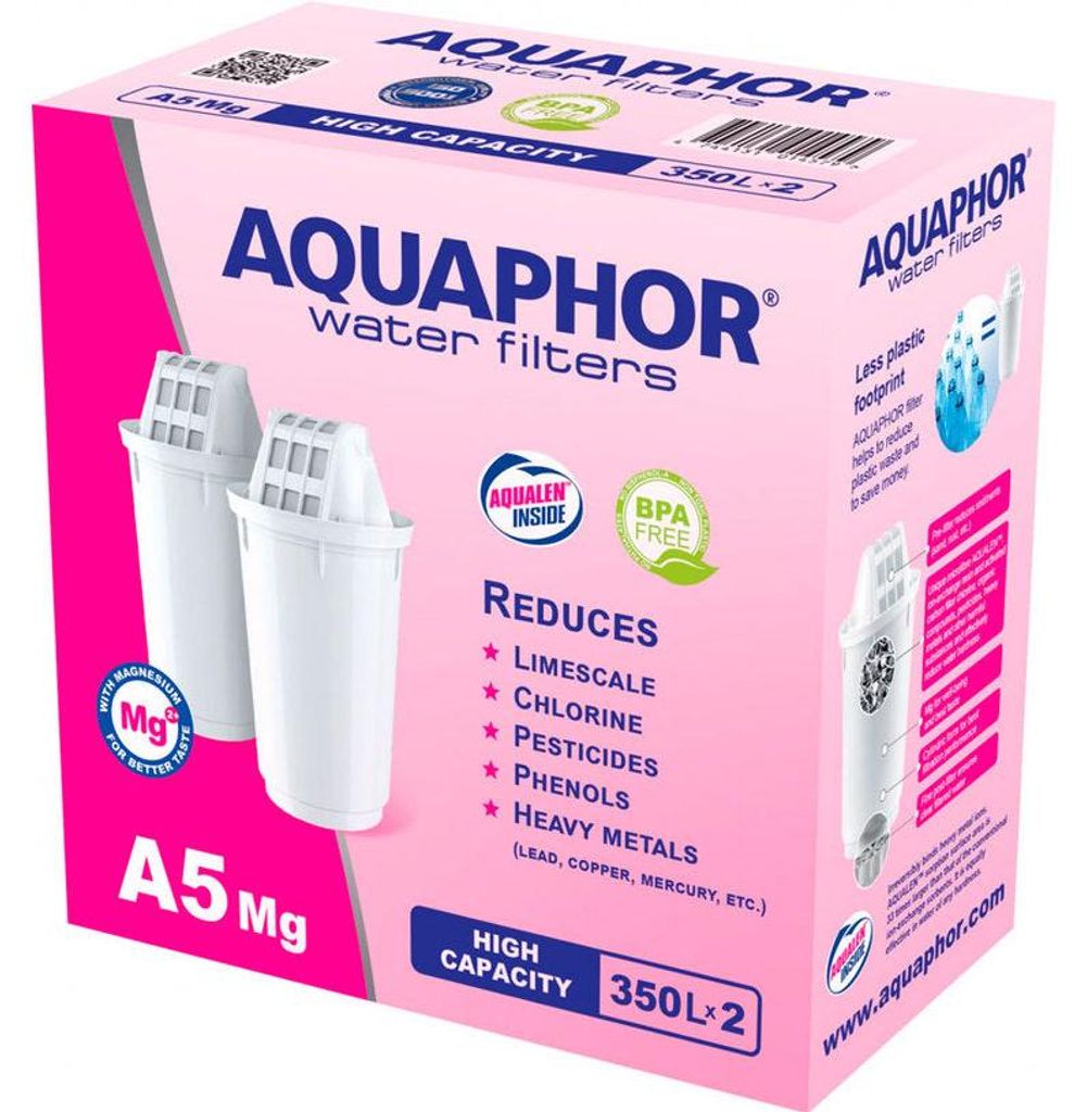 AQUAPHOR A5 hořčíkové filtry do džbánů sada 2 ks Obrázek produktu 