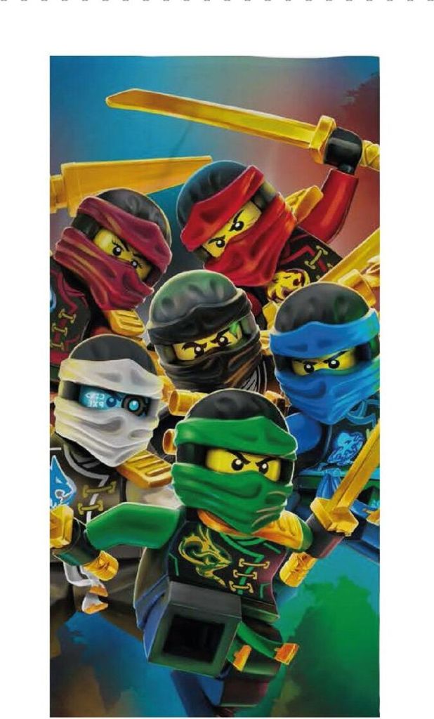 Lego Golden Weapons Ninjago Badetuch 70 x 140 cm - Produktbild 
