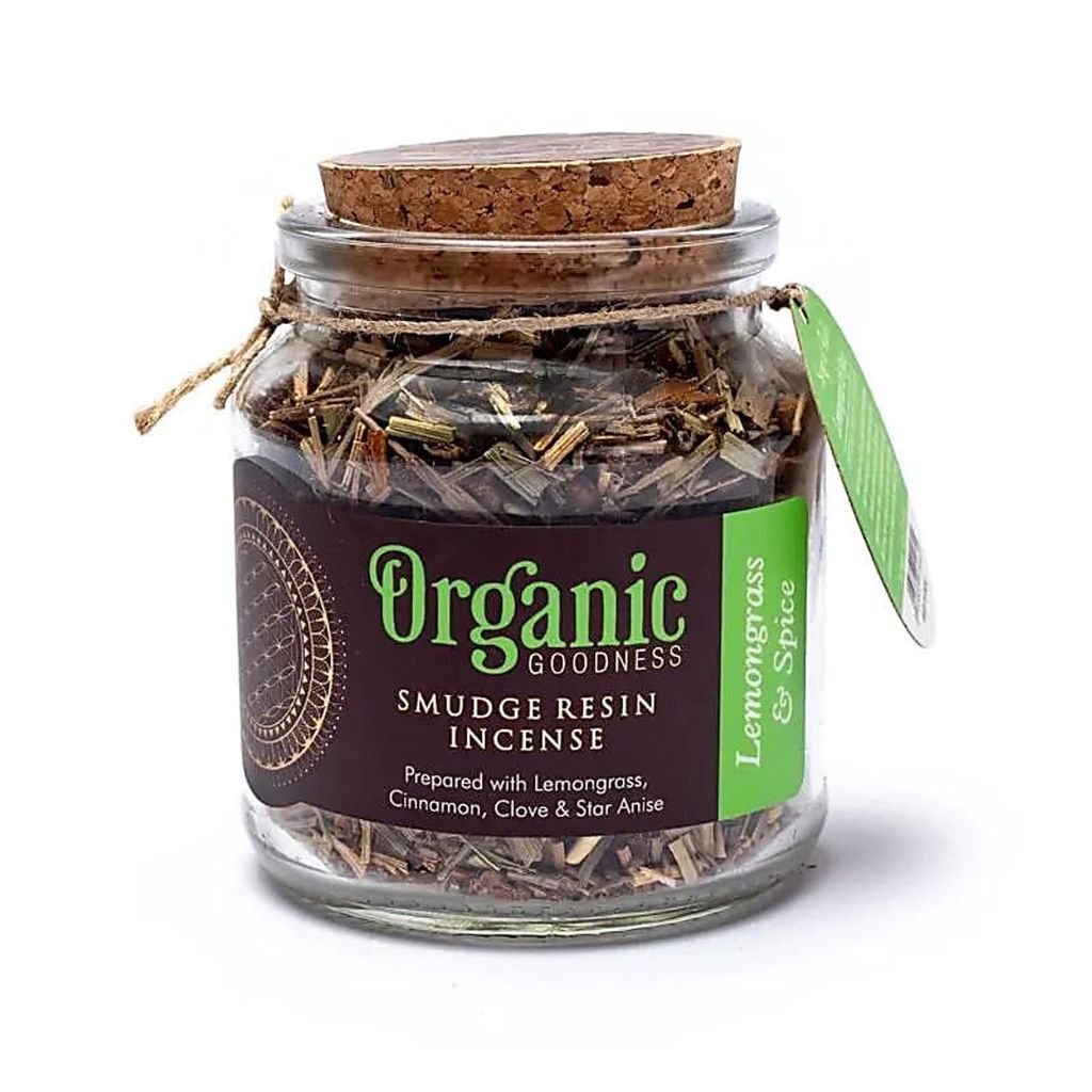 Lemongrass & Spice Smudge Resin Weihrauch – 40 g Packung mit 2 Stück