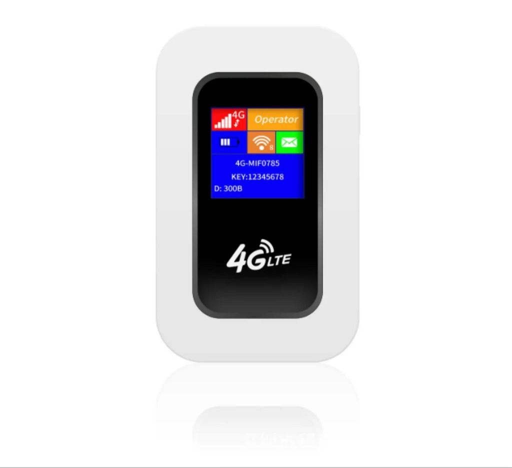 4G LTE Mobiler WLAN-Router - Tragbarer Hotspot - Bis zu 10 Geräte - Akku 2100 mAh - Ohne SIM-Lock - Ohne Vertrag