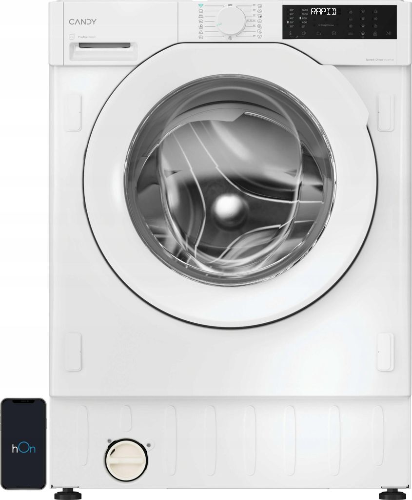 Candy BC4S69M6D8J-S, Od przodu, 9 kg, B, 72 dB, 1600 RPM, A Zdjęcie produktu 